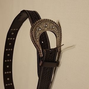 Rodeo rhinestone belt large